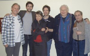 Peter Davison, David Tennant, Paul McGann, Colin Baker and Sylvester McCoy are joined by Janet "Tegan" Fielding.